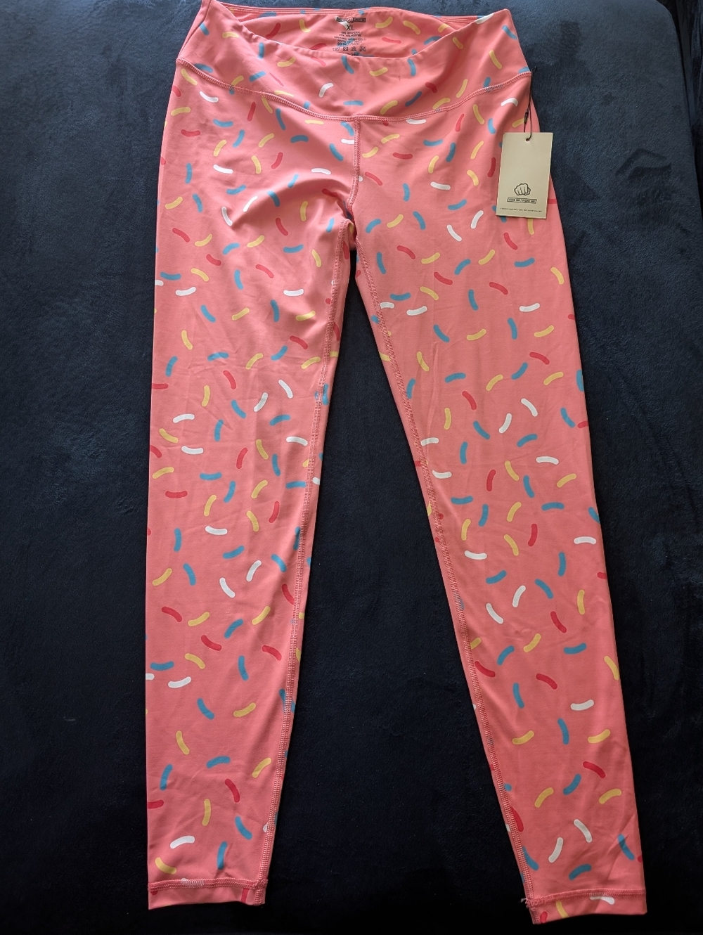Feed Me Fight Me sprinkle donut workout squat proof leggings